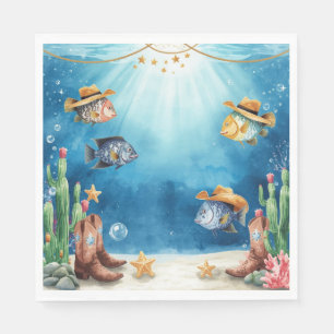 Fisch-Party-Texas-thematisierte Serviette