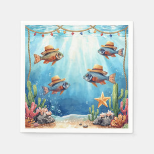Fisch-Party-Texas-themen Serviette