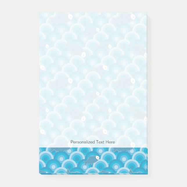 Fisch Post-it Klebezettel (Vorderseite)