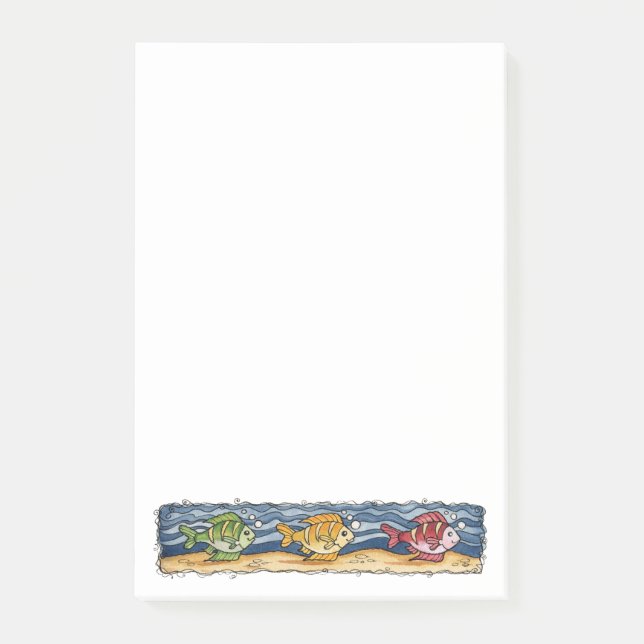 Fisch Post-it Klebezettel (Vorderseite)