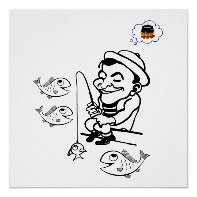 Fisch Poster Strandhaus Poster (Vorderseite)
