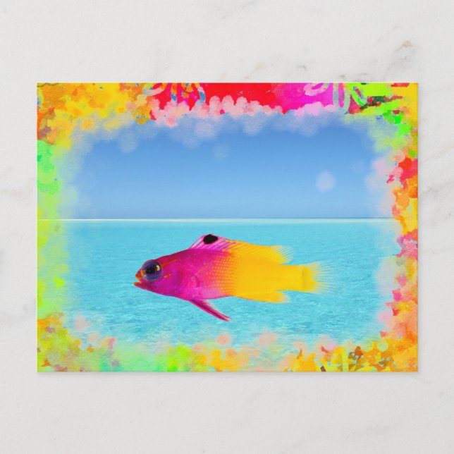 Fisch Postkarte (Vorderseite)