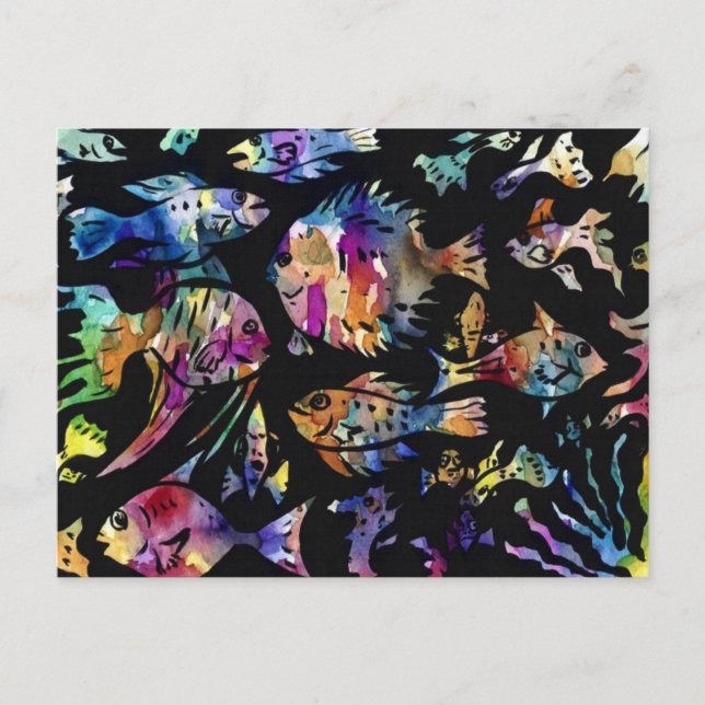 Fisch Postkarte (Vorderseite)