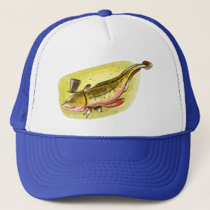 Fisch Quappe-Fischburbot Truckerkappe