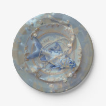 Fisch - Runde Papierplatten