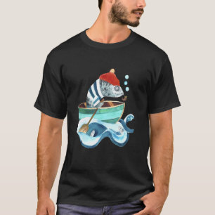 Fisch Segler Illustration T-Shirt