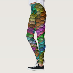 Fisch-Skala-Leggings-Meerjungfrauen, sonderbare Leggings
