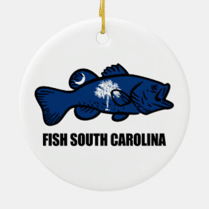 Fisch South Carolina Keramik Ornament