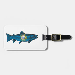 Fisch South Dakota Forelle Gepäckanhänger