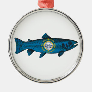 Fisch South Dakota Forelle Ornament Aus Metall