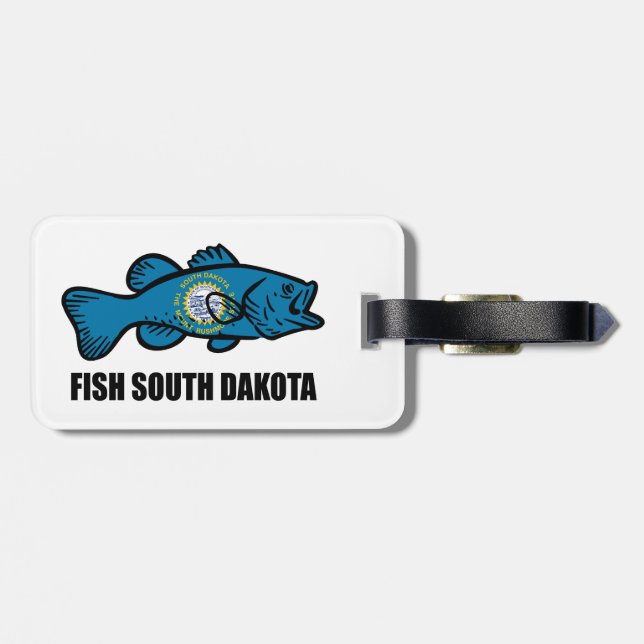 Fisch South Dakota Gepäckanhänger (Rückseite horizontal)