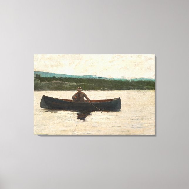 Fisch spielen (1875) von Winslow Homer Leinwanddruck (Vorderseite)