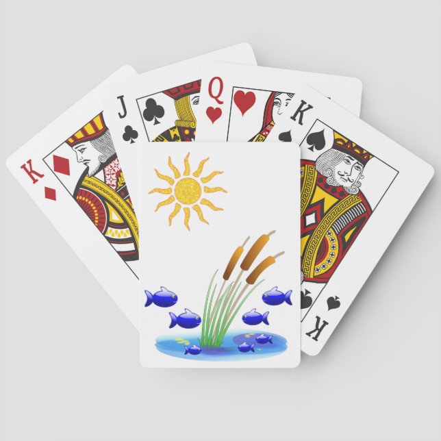 Fisch Spielkarten Deck (Rückseite)