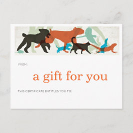 Fisch Swim Birds Fly Hunde Wandertiere Sitter Postkarte