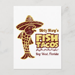 Fisch Tacos Postkarte