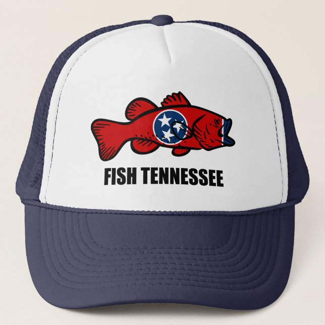 Fisch Tennessee Truckerkappe (Vorderseite)