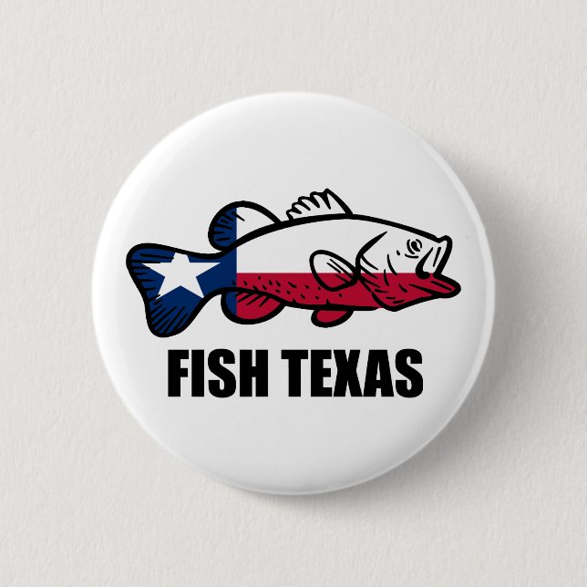 Fisch Texas Button (Vorderseite)