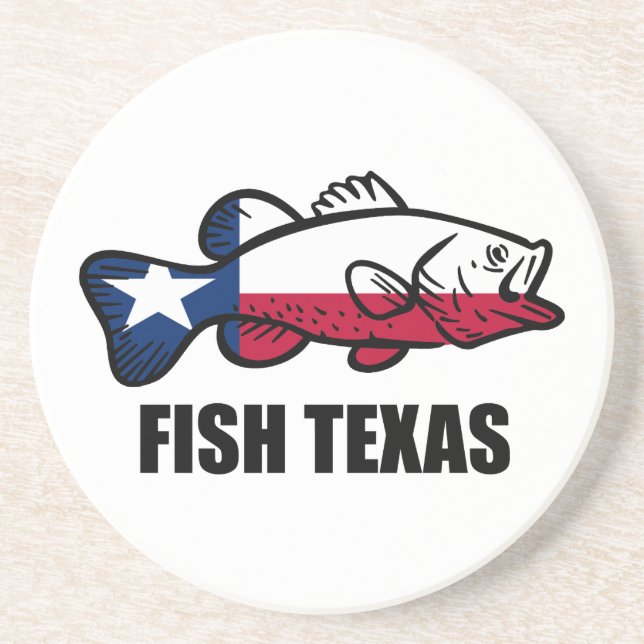Fisch Texas Getränkeuntersetzer (Vorne)