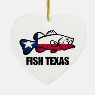 Fisch Texas Keramik Ornament