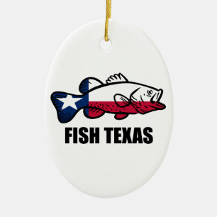 Fisch Texas Keramik Ornament