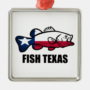 Fisch Texas Ornament Aus Metall