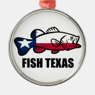 Fisch Texas Ornament Aus Metall