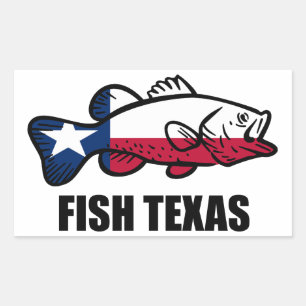 Fisch Texas Rechteckiger Aufkleber