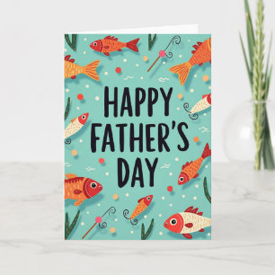 Fisch Thema Vatertagskarte Karte