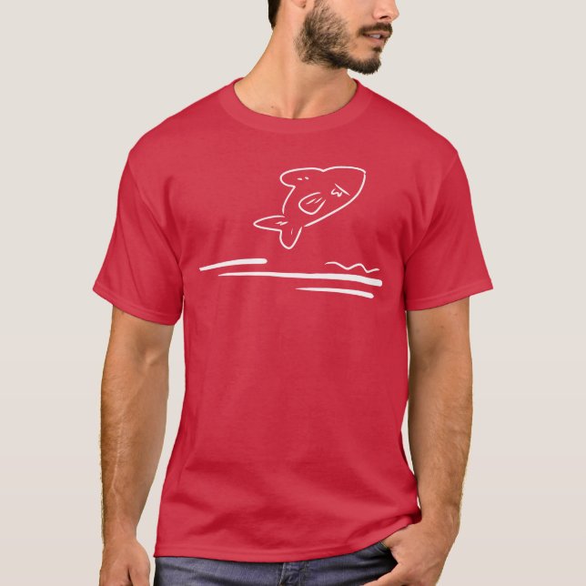 Fisch-Tier-Symbol Freunde T-Shirt (Vorderseite)