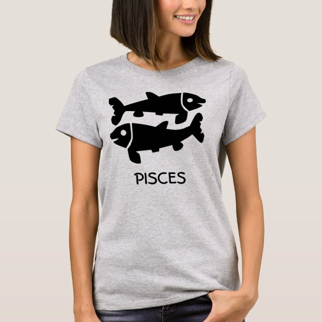 Fisch-Tierkreis T-Shirt (Vorderseite)