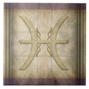 Fisch-Tierkreis-Zeichen Fliese