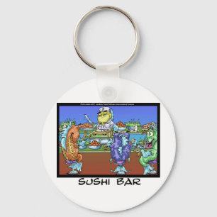 Fisch trifft Märkte AKA Sushi Bar Funny Gifts & Ca Schlüsselanhänger