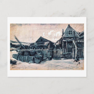 Fisch-Trocken-Schuppen, Vincent van Gogh Postkarte