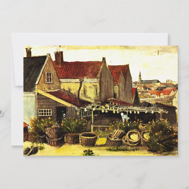 Fisch Trockner Stall von Vincent van Gogh (Vorderseite)