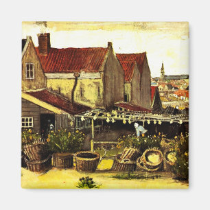 Fisch Trockner Stall von Vincent van Gogh Magnet