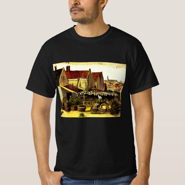 Fisch Trockner Stall von Vincent van Gogh T-Shirt (Vorderseite)