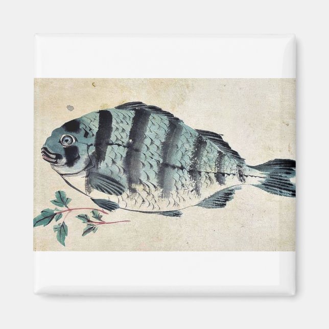 Fisch Ukiyo-e. Magnet (Vorne)