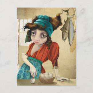 Fisch und Ei Postkarte