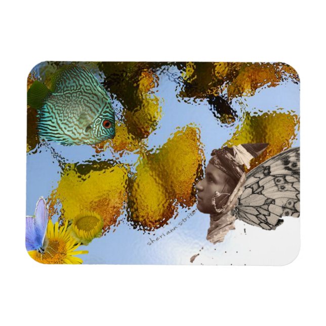 Fisch und Fee Magnet (Horizontal)