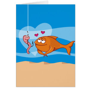 Fisch und Köder in Liebe