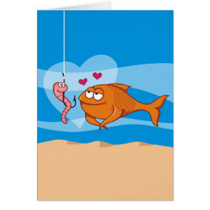 Fisch und Köder in Liebe