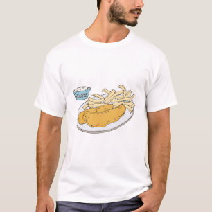 Fisch und Pommes frites T-Shirt