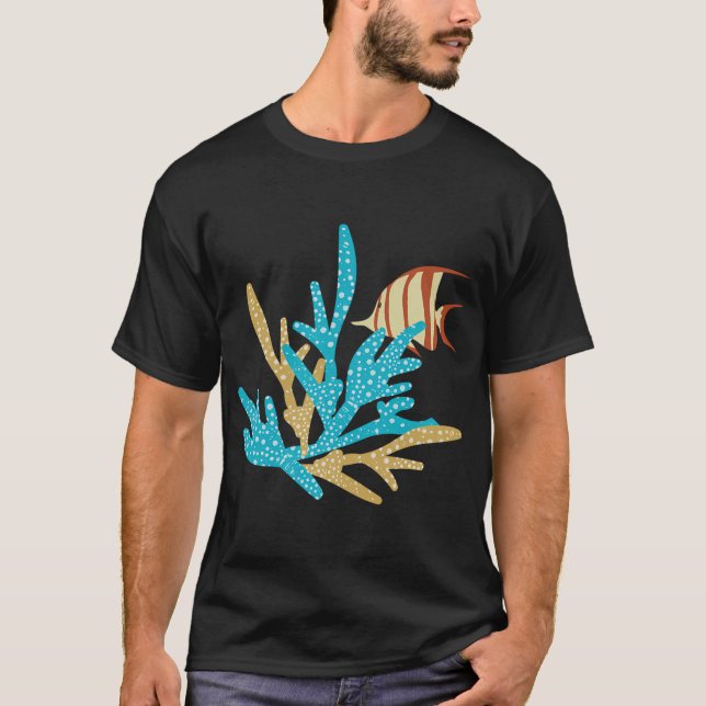Fisch und Riff T-Shirt (Vorderseite)
