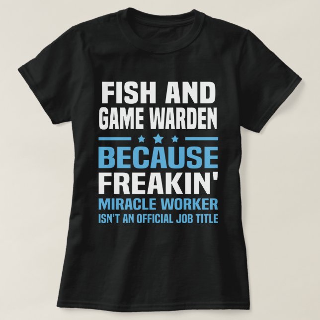 Fisch- und Spielwarte T-Shirt (Design vorne)