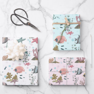 Fisch unter Meer Geschenkpapier Set