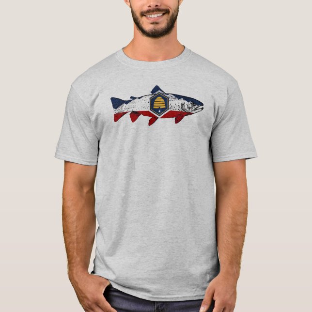 Fisch Utah Forelle T-Shirt (Vorderseite)
