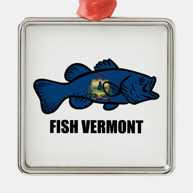 Fisch Vermont Ornament Aus Metall (Vorne)