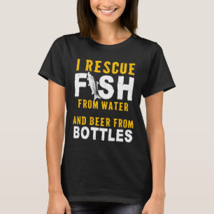 Fisch vor Wasser und Bier vor Flaschen SAV T-Shirt