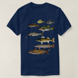 Fisch Walleye Crappie Bass T-Shirt