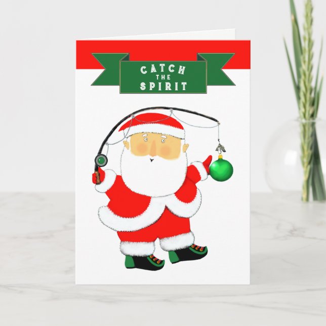 Fisch-Weihnachtskarten Feiertagskarte (Vorderseite)
